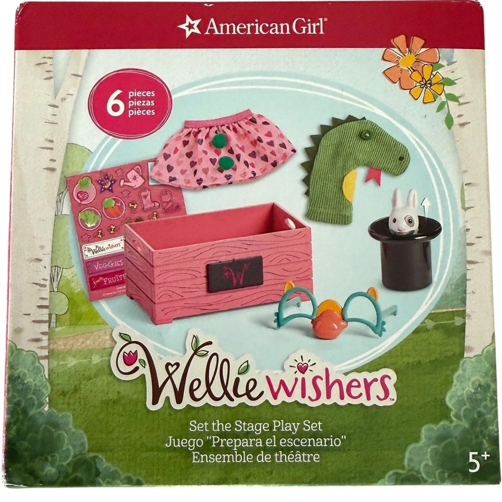 American Girl Doll Wellie Wishers Set The Stage Play Set for 14.5" Doll Retired‎